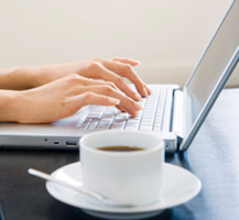laptop and coffee